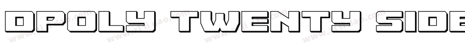DPoly Twenty Sider 6字体转换